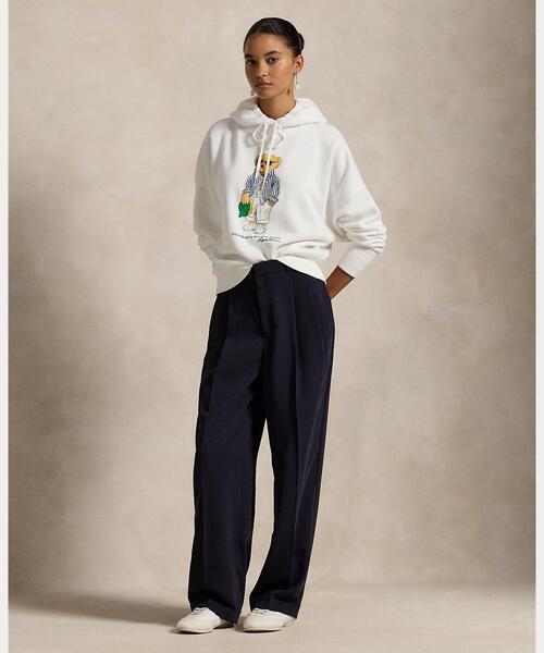 POLO RALPH LAUREN（ポロ ラルフ ローレン）の「Polo ベア フリース フーディ（パーカー・レディース・ホワイト・S/L/M/XL/XS/XXS）」の3枚目の写真