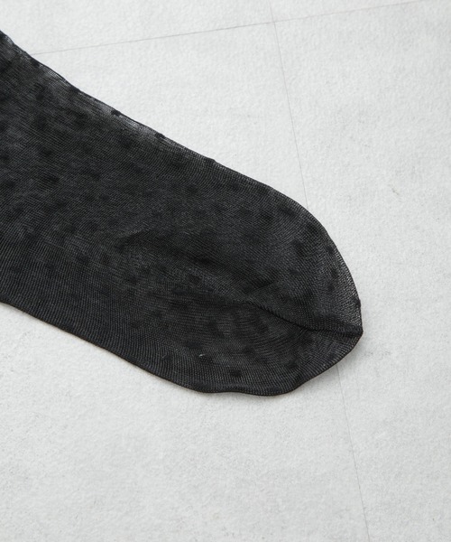 NANO universe（ナノユニバース）の「ドットチュールソックス（ソックス/靴下・レディース・ブラック/ホワイト・FREE）」の6枚目の写真