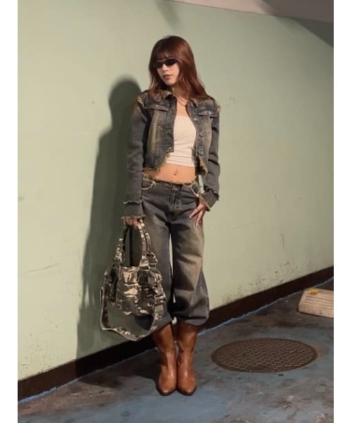 CUT OFF LOOSEY デニム（デニムパンツ）｜LAGUA GEM（ラグアジェム）の