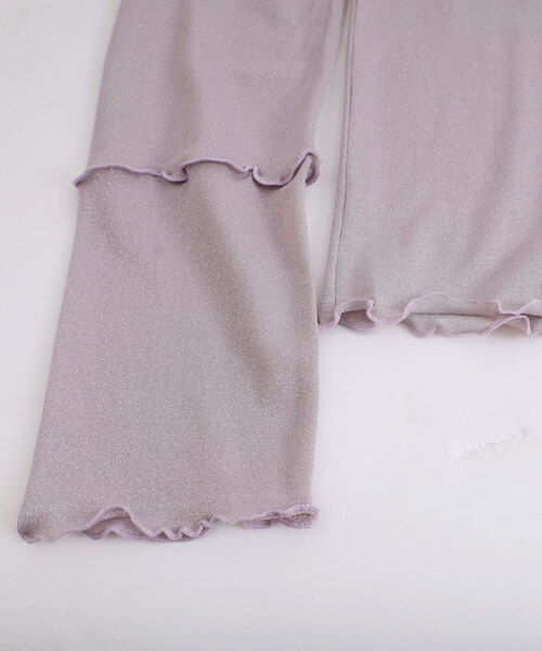 POU DOU DOU（プードゥドゥ）の「シアーラメトップス（Tシャツ/カットソー・レディース・ライトグレー/ラベンダー/ベージュ・M）」の10枚目の写真