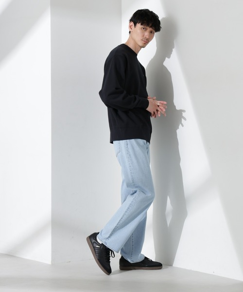 NANO universe（ナノユニバース）の「｢KELTY×NANO universe｣ミニロゴクルーネックスウェット（スウェット・メンズ・グレー/ブラック・L/M/S）」の9枚目の写真