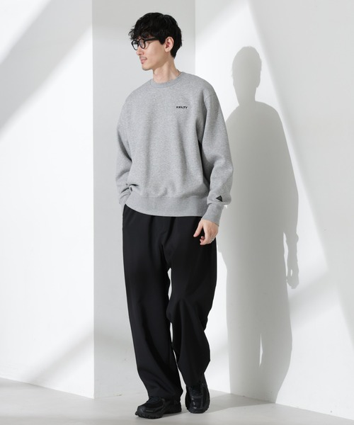 NANO universe（ナノユニバース）の「｢KELTY×NANO universe｣ミニロゴクルーネックスウェット（スウェット・メンズ・グレー/ブラック・L/M/S）」の15枚目の写真