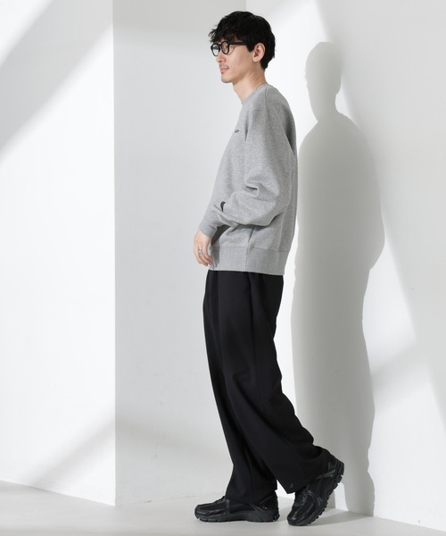 NANO universe（ナノユニバース）の「｢KELTY×NANO universe｣ミニロゴクルーネックスウェット（スウェット・メンズ・グレー/ブラック・L/M/S）」の16枚目の写真