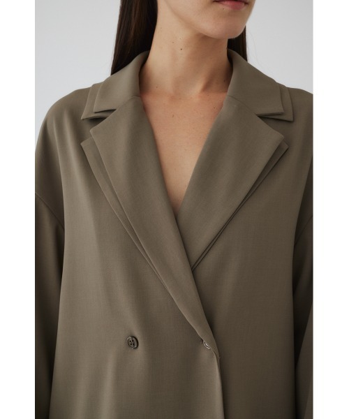 RIM.ARK(リムアーク)の「Double collar SH/JK ダブルカラーシャツジャケット(シャツ/ブラウス・レディース・ライトグリーン/ブラック/グレイッシュベージュ・FREE)」の17枚目の写真