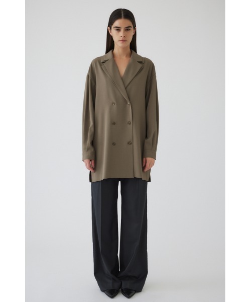 RIM.ARK(リムアーク)の「Double collar SH/JK ダブルカラーシャツジャケット(シャツ/ブラウス・レディース・ライトグリーン/ブラック/グレイッシュベージュ・FREE)」の20枚目の写真