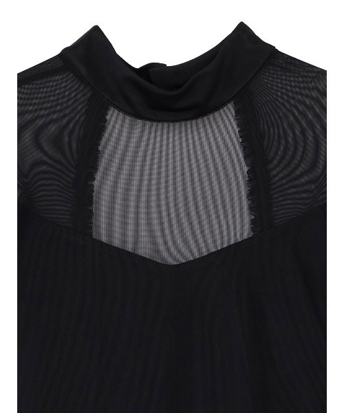 Ameri(アメリ)の「BLACK TULLE PENCIL LINE DRESS(ワンピース・レディース・ブラック・X-SMALL/SMALL/MEDIUM)」の9枚目の写真