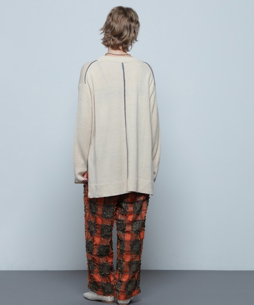 ROSE BUD（ローズバッド）の「バイカラーラインニットプルオーバー（ニット/セーター・レディース・ブルー/ホワイト/ブラック・ONE SIZE）」の6枚目の写真