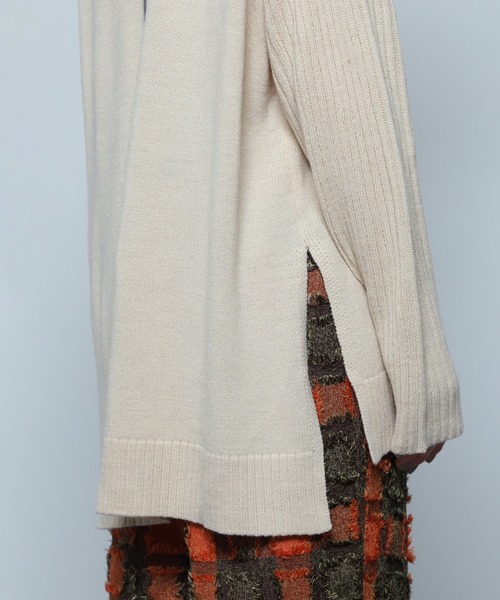 ROSE BUD（ローズバッド）の「バイカラーラインニットプルオーバー（ニット/セーター・レディース・ブルー/ホワイト/ブラック・ONE SIZE）」の12枚目の写真