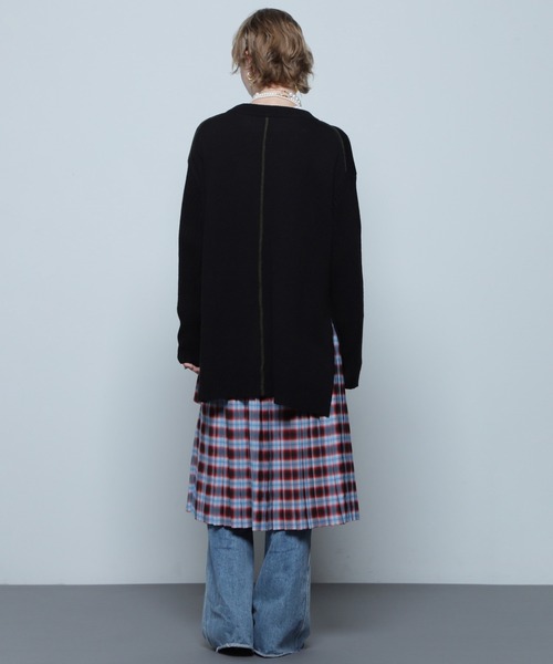 ROSE BUD（ローズバッド）の「バイカラーラインニットプルオーバー（ニット/セーター・レディース・ブルー/ホワイト/ブラック・ONE SIZE）」の21枚目の写真