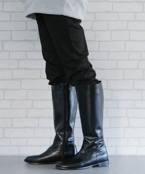 aquagarage(アクアガレージ)の「ローヒールロングブーツ(ブーツ・レディース・ブラック・24.0cm/23.5cm/23.0cm)」の8枚目の写真