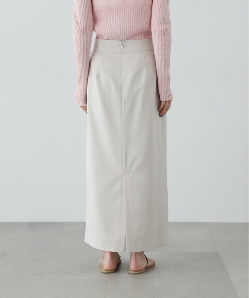 N.（N. Natural Beauty Basic）（エヌエヌナチュラルビューティーベーシック）の「麻調ポケットタイトスカート（スカート・レディース・ベージュ/ブラウン/オフホワイト・SMALL/MEDIUM）」の13枚目の写真