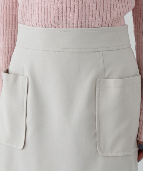 N.（N. Natural Beauty Basic）（エヌエヌナチュラルビューティーベーシック）の「麻調ポケットタイトスカート（スカート・レディース・ベージュ/ブラウン/オフホワイト・SMALL/MEDIUM）」の14枚目の写真