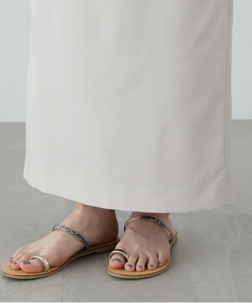 N.（N. Natural Beauty Basic）（エヌエヌナチュラルビューティーベーシック）の「麻調ポケットタイトスカート（スカート・レディース・ベージュ/ブラウン/オフホワイト・SMALL/MEDIUM）」の17枚目の写真