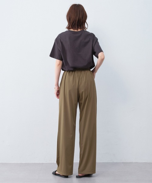 Viola e Viola(ヴィオラエヴィオラ)の「≪接触冷感/ストレッチ≫さらテロ楽ちんストレートパンツ(レギュラー丈)(その他パンツ・レディース・ダークブルー/ネイビー/ブラック/カーキ・3L/LL/L/M/4L/5L)」の12枚目の写真