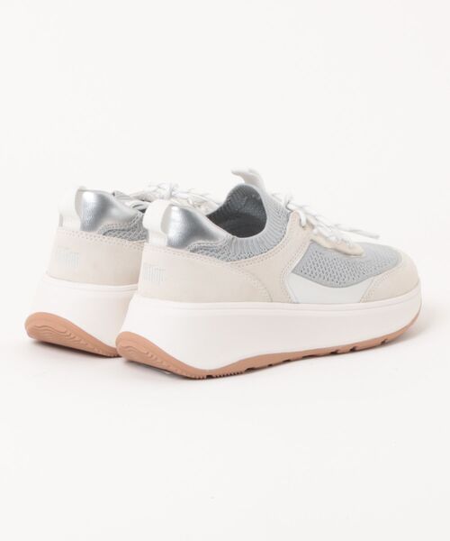 fitflop(フィットフロップ)の「F-MODE SUEDE/KNIT FLATFORM SLIP-ON LACED SNEAKERS(スニーカー・レディース・ベージュ/ライトブルー・US7/US6.5/US6/US5.5/US8/US7.5/US5)」の3枚目の写真