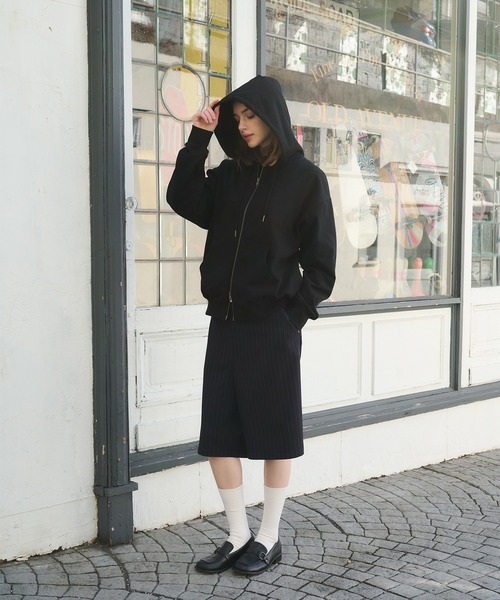 Regen Glanz（レーゲングランツ）の「double zip hoodie/ダブルジップパーカー（パーカー・メンズ・ブラック/グレー・MEDIUM/LARGE）」の20枚目の写真