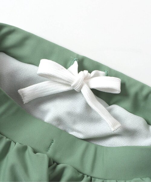 apres les cours（アプレレクール）の「きょうりゅう・ストライプラッシュガード付きボクサー水着（ラッシュガード・キッズ・アイボリー/グリーン・80/90/100/110）」の17枚目の写真