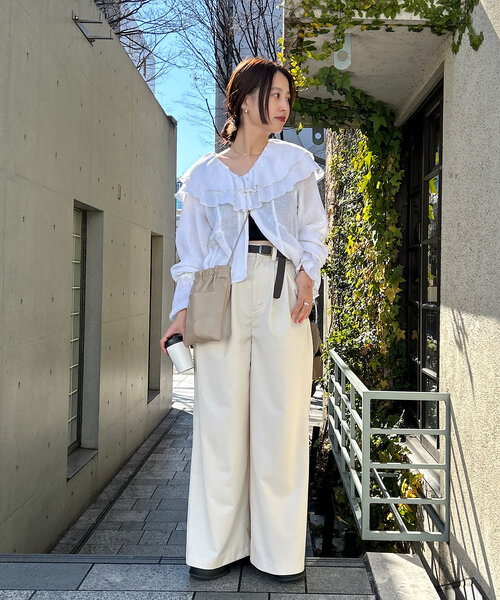 eguchi企画/WEB限定/低身長サイズ/2サイズ展開】ベルト付き