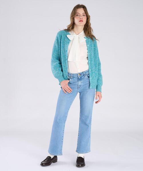 To b. by agnes b.(トゥービーバイアニエスベー)の「To b. by agnes b. x RED CARD TOKYO Marmalade with To b. フレアデニムパンツ(デニムパンツ・レディース・ブルー系その他・24/25/23)」の9枚目の写真