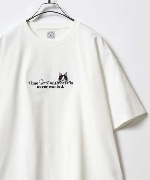 ANPAS(アンパス)の「High Function Animal&Logo Embroidery T-Shirt/ドライ UVカット 接触冷感 アニマル&ロゴ刺繍 ワンポイント刺繍 Tシャツ 半袖 メンズ レディース(Tシャツ/カットソー・メンズ・ネイビー/ホワイト系その他/ブラック系その他/ホワイト系その他2/オレンジ/ミント・L/M)」の2枚目の写真