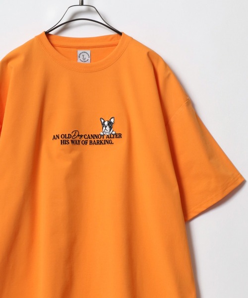 ANPAS(アンパス)の「High Function Animal&Logo Embroidery T-Shirt/ドライ UVカット 接触冷感 アニマル&ロゴ刺繍 ワンポイント刺繍 Tシャツ 半袖 メンズ レディース(Tシャツ/カットソー・メンズ・ネイビー/ホワイト系その他/ブラック系その他/ホワイト系その他2/オレンジ/ミント・L/M)」の6枚目の写真