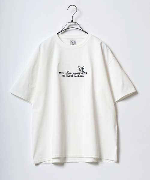 ANPAS(アンパス)の「High Function Animal&Logo Embroidery T-Shirt/ドライ UVカット 接触冷感 アニマル&ロゴ刺繍 ワンポイント刺繍 Tシャツ 半袖 メンズ レディース(Tシャツ/カットソー・メンズ・ネイビー/ホワイト系その他/ブラック系その他/ホワイト系その他2/オレンジ/ミント・L/M)」の8枚目の写真
