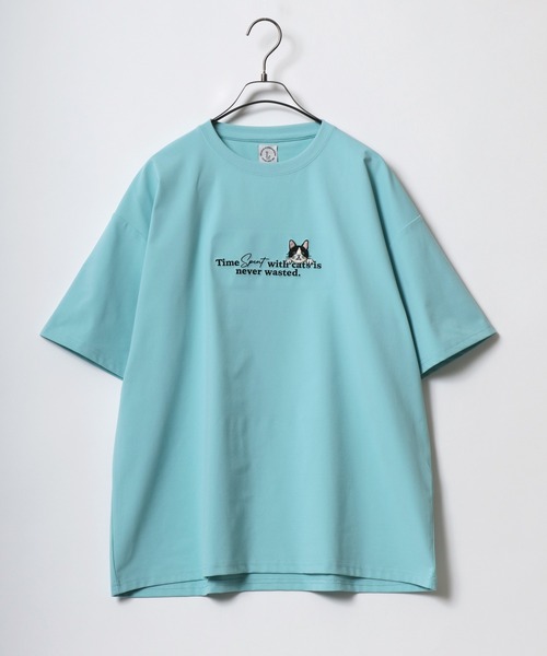 ANPAS(アンパス)の「High Function Animal&Logo Embroidery T-Shirt/ドライ UVカット 接触冷感 アニマル&ロゴ刺繍 ワンポイント刺繍 Tシャツ 半袖 メンズ レディース(Tシャツ/カットソー・メンズ・ネイビー/ホワイト系その他/ブラック系その他/ホワイト系その他2/オレンジ/ミント・L/M)」の10枚目の写真