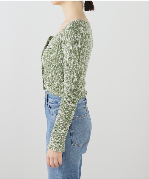 muller of yoshiokubo（ミュラーオブヨシオクボ）の「muller of yoshiokubo/ミュラーオブヨシオクボ BUBBLE TOP（ニット/セーター・レディース・グリーン・36）」の12枚目の写真