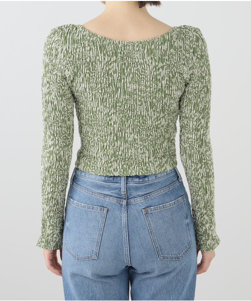 muller of yoshiokubo（ミュラーオブヨシオクボ）の「muller of yoshiokubo/ミュラーオブヨシオクボ BUBBLE TOP（ニット/セーター・レディース・グリーン・36）」の13枚目の写真