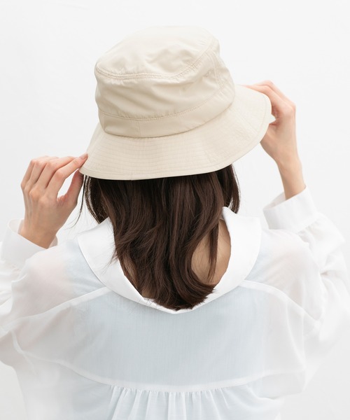 Honeys（ハニーズ）の「【撥水加工・ＵＶカット】アドベンチャーハット（ハット・レディース・ブラック/ライトベージュ/スミクロ/パープル/ベージュ・FREE）」の16枚目の写真