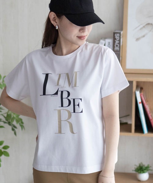 HusHusH（ハッシュアッシュ）の「HusHusH ロゴプリントTシャツ（Tシャツ/カットソー・レディース・オフホワイト/チャコールグレー/ベージュ・M/L）」の6枚目の写真