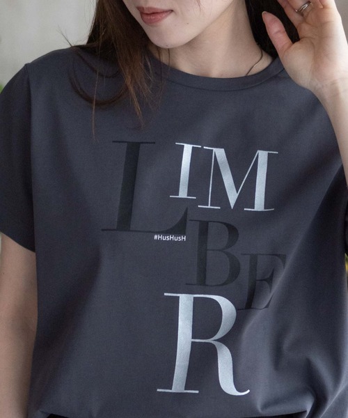 HusHusH（ハッシュアッシュ）の「HusHusH ロゴプリントTシャツ（Tシャツ/カットソー・レディース・オフホワイト/チャコールグレー/ベージュ・M/L）」の11枚目の写真