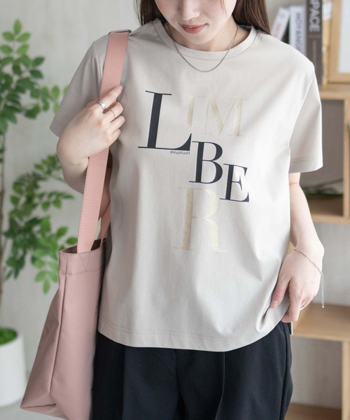 HusHusH（ハッシュアッシュ）の「HusHusH ロゴプリントTシャツ（Tシャツ/カットソー・レディース・オフホワイト/チャコールグレー/ベージュ・M/L）」の15枚目の写真