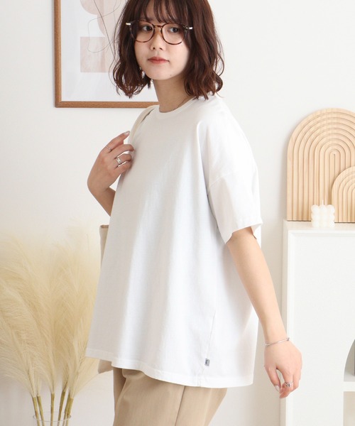 Emago(イマゴ)の「EMAGO 無地ISベストT(Tシャツ/カットソー・レディース・ホワイト/ブラック・FREE)」の3枚目の写真