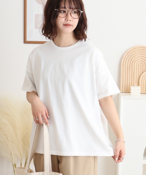 Emago(イマゴ)の「EMAGO 無地ISベストT(Tシャツ/カットソー・レディース・ホワイト/ブラック・FREE)」の4枚目の写真