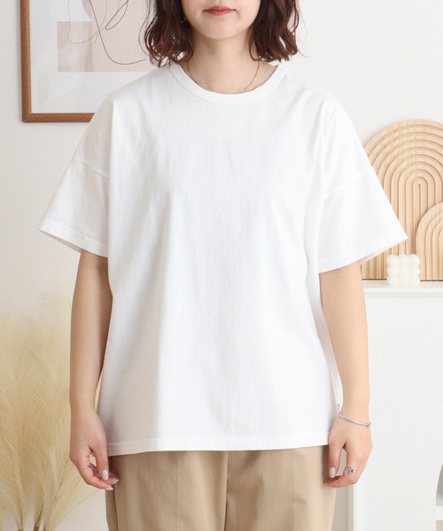 Emago(イマゴ)の「EMAGO 無地ISベストT(Tシャツ/カットソー・レディース・ホワイト/ブラック・FREE)」の11枚目の写真