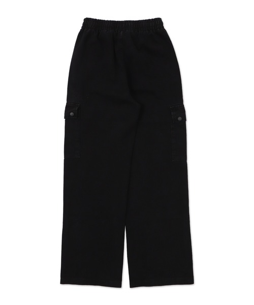 WOND（ウォンド）の「WOND/ドローコードウオッシュドカーゴデニム（デニムパンツ・レディース・ブルー系1/ブラック・FREE）」の16枚目の写真