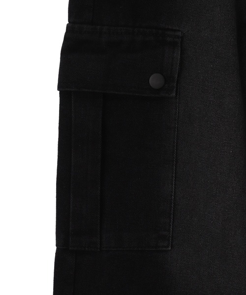 WOND（ウォンド）の「WOND/ドローコードウオッシュドカーゴデニム（デニムパンツ・レディース・ブルー系1/ブラック・FREE）」の13枚目の写真