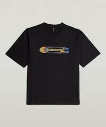 Color Shift Old Skool Logo Boxy T-Shirt/オーバーサイズグラフィックロゴTシャツ