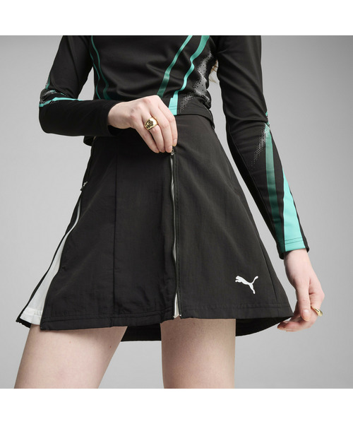 PUMA（プーマ）の「PUMA プーマ ウィメンズ デア トゥ ジップオフ ウーブン スカート（スカート・レディース・ホワイト/ブラック・MEDIUM/LARGE/X-LARGE/SMALL）」の5枚目の写真