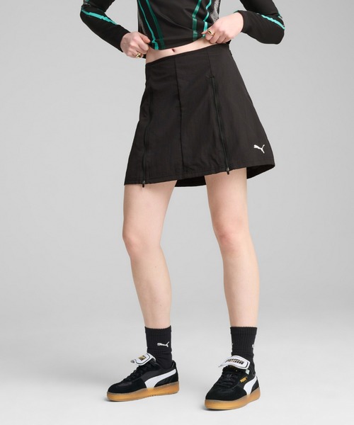 PUMA（プーマ）の「PUMA プーマ ウィメンズ デア トゥ ジップオフ ウーブン スカート（スカート・レディース・ホワイト/ブラック・MEDIUM/LARGE/X-LARGE/SMALL）」の2枚目の写真