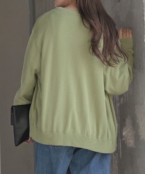 HUG.U(ハグユー)の「「外せる裾」ほど甘 2way カーディガン(カーディガン/ボレロ・レディース・ブラック/セージグリーン/ダークベージュ/ホワイト・FREE)」の16枚目の写真