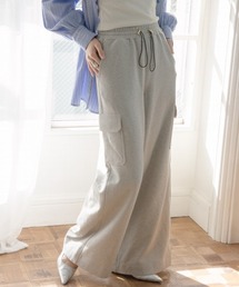 slattgir | 高身長 綿100%スウェットカーゴワイドパンツ(トールサイズ)Essenave(カーゴパンツ)