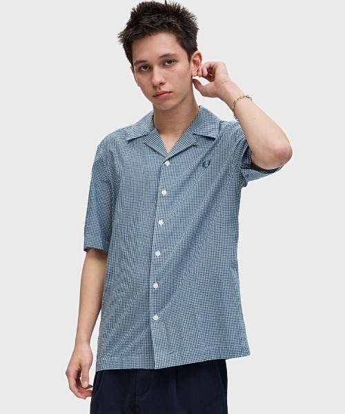 FRED PERRY ギンガムスカーフ スノーホワイト/ブラック FRED PERRY ギンガムスカーフ スノーホワイト/ブラック FRED