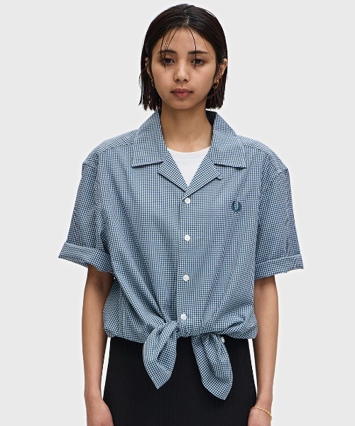 セール】Micro Gingham Seersucker Shirt／マイクロギンガムシア