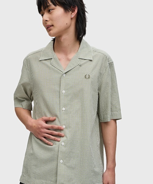 FRED PERRY（フレッドペリー）の「Micro Gingham Seersucker