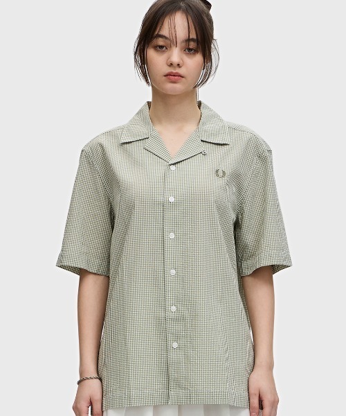 FRED PERRY（フレッドペリー）の「Micro Gingham Seersucker