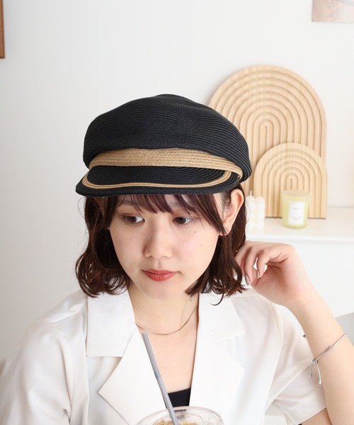 Sense of Grace（センスオブグレース）の「ペーパーブレード　マリンキャスケット（キャスケット・レディース・ブラック/ベージュ・FREE）」の12枚目の写真