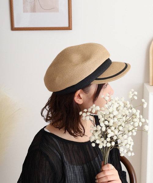 Sense of Grace（センスオブグレース）の「ペーパーブレード　マリンキャスケット（キャスケット・レディース・ブラック/ベージュ・FREE）」の8枚目の写真