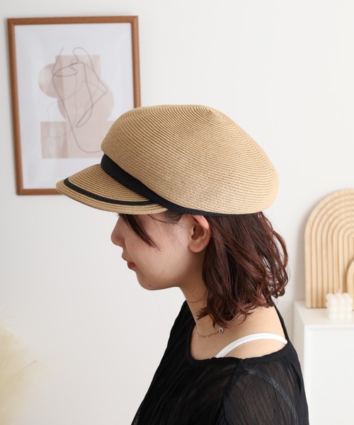 Sense of Grace（センスオブグレース）の「ペーパーブレード　マリンキャスケット（キャスケット・レディース・ブラック/ベージュ・FREE）」の5枚目の写真